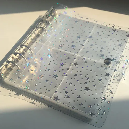 Miniatura 7 de Álbum de fotos de PVC transparente con purpurina de 3 pulgadas para cámara Instax Fujifilm, soporte para tarjeta fotográfica Kpop, portatarjetas