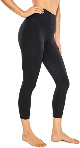 CRZ YOGA - Pantalones de yoga ajustados con cintura alta para mujer, con sensación de segunda piel, para yoga y entrenamiento, leggings estilo