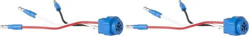 Grote 66815 - Coletas enchufables de tres cables para luces macho (paquete de 2)