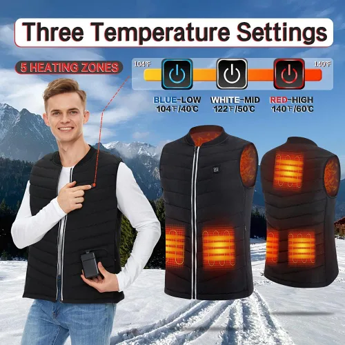 Miniatura 2 de Heated Vest for Men Women with Battery Pack Included USB Electric Heating Vest Rechargeable Lightweight Warming vests