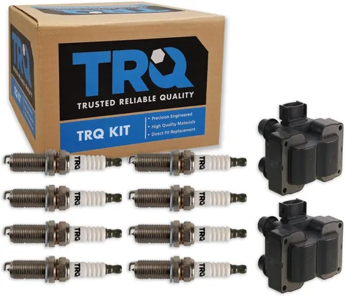 Miniatura 37 de Kit de Bobina de Encendido y Bujía TRQ 8 Piezas Bujías de Iridio Compatibles con Mercedes-Benz C250 2012-2015 y SLK250 2012-2015