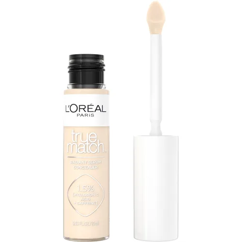Miniatura 30 de L'Oreal Paris True Match - Corrector de suero radiante, corrector iluminador debajo de los ojos con 1.5% de ácido hialurónico y cafeína, C3, 0.33