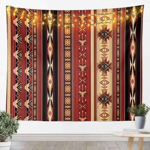 Miniatura 22 de Tapiz de vaca de las tierras altas, tapices aztecas nativos del suroeste, animales de granja, arte exótico nórdico, atrapasueños, arte de pared