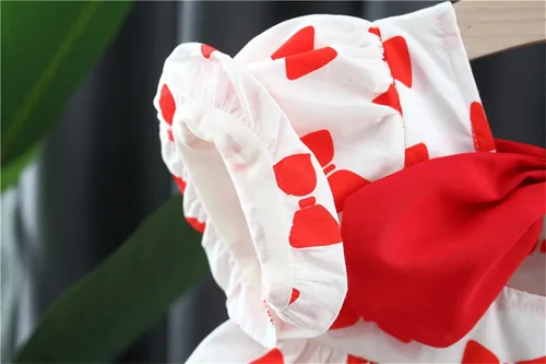 Miniatura 9 de Toddler Baby Girls Dress Summer Bohemia Ruffle Bowknot Short Puff Sleeve Casual A Line Backless Dresses Party Clothes 5 Year Old Girl Clothing