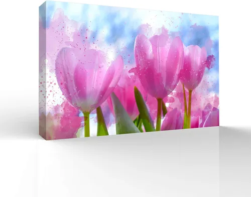 Miniatura 7 de wall26 Canvas Wall Art Beautiful Flowers Pictures Home Wall Decorations for Bedroom Living Room Paintings Canvas Prints Framed - 32x48 inches