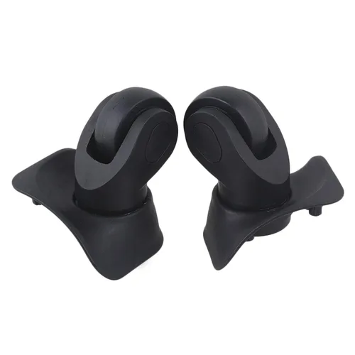 Miniatura 2 de 2 pares de ruedas de repuesto para equipaje 360 ruedas giratorias para maleta, color negro (W041-2)