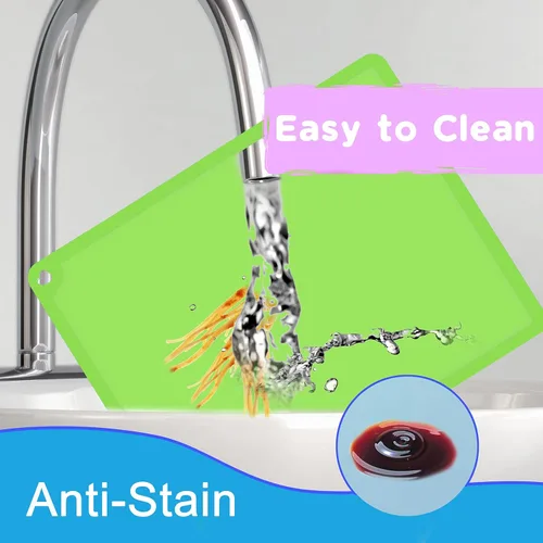 Miniatura 2 de Mantel individual de silicona para niños, manteles individuales antideslizantes para mesa de comedor, tapete reutilizable para alimentos para niños
