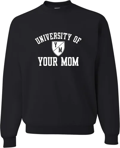 Miniatura 63 de Go All Out University of Your Mom - Sudadera con cuello redondo para hombre