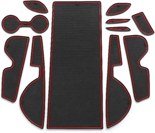 Miniatura 13 de Great-luck Accesorios para el interior del automóvil, tapete de almacenamiento para puerta, tapete para portavasos, tapete antideslizante a prueba