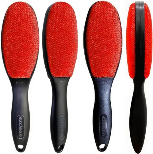 Miniatura 7 de ezclean Paquete de 4 cepillos de pelusa de color rojo para ropa, muebles, sofá, removedor de pelusas de mascotas para cepillo de ropa, cepillos