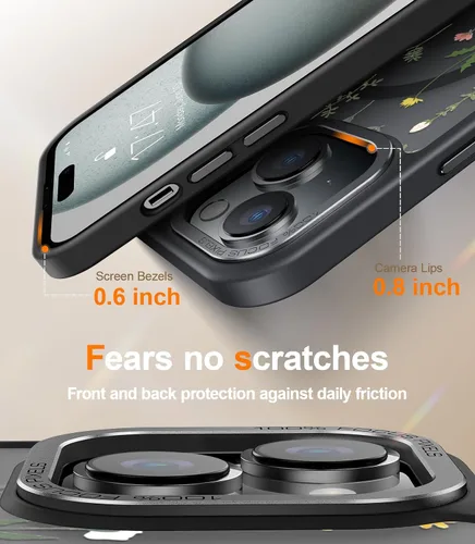Miniatura 191 de Goodon para iPhone 15 Pro Max con protector de pantalla de privacidad, compatible con Magsafe, funda translúcida mate a prueba de golpes - Linda