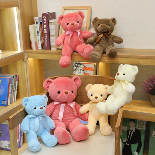 Miniatura 3 de Oso de peluche, juguete de peluche de 12 pulgadas, regalo de cumpleaños, día de San Valentín, Navidad para niños, niñas, amigos (A-azul)