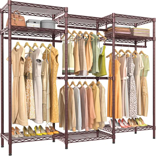 Miniatura 15 de VIPEK V5i Perchero de Ropa Armarios de Dormitorio Organizador de Closet Independiente, Closet Guardarropa Portátil Perchero de Ropa Resistente con 8