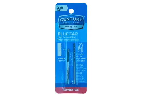 Miniatura 6 de Century Drill & Tool 95302 Macho de rosca y taladro, 4-40NC