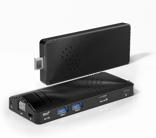 Mini PC Stick Fanless Win 10, Micro Computer Stick Pentium N4200 4GB 64GB eMMC (1.1 GHz), PC pequeña, USB 3.0 X 2 Gigabit Ethernet 4K 60Hz, WiFi BT