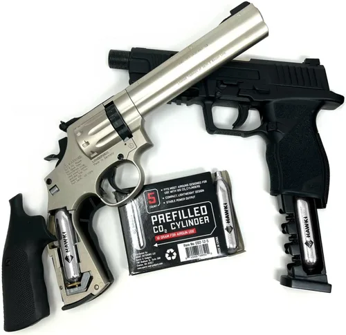 Miniatura 3 de Hawki Cartuchos de CO2 de 0.42 oz para pistolas de aire, pistolas BB, pistolas de Airsoft y accesorios de paintball
