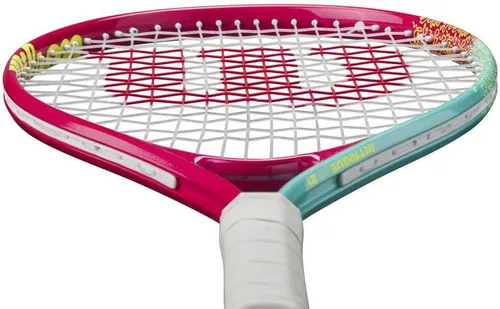 Miniatura 6 de Wilson Intrigue Junior 21 Girls Tennis Racket Red/Yellow Strung 205g L