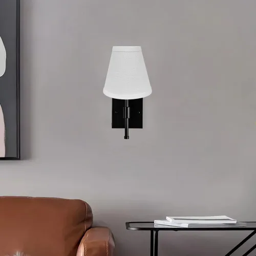 Miniatura 6 de TOOTOO STAR - Mini pantalla de barril blanco doble con clip, pantalla de tela de barril para candelabros de mesa, lámpara de pie de pared, repuesto
