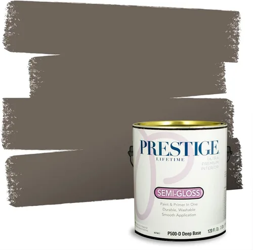 Miniatura 110 de Prestige Paints - 2 en 1, pintura base y pintura de exterior, P500-N-SW7020 SW6991-PCM