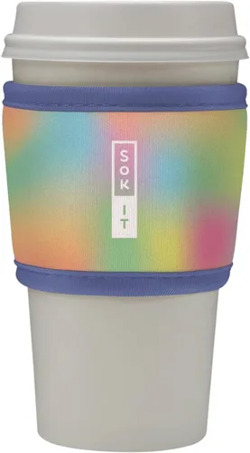 Miniatura 113 de Sok It HotSok Coffee & Tea - Funda de neopreno con aislamiento reutilizable (floral abstracto)