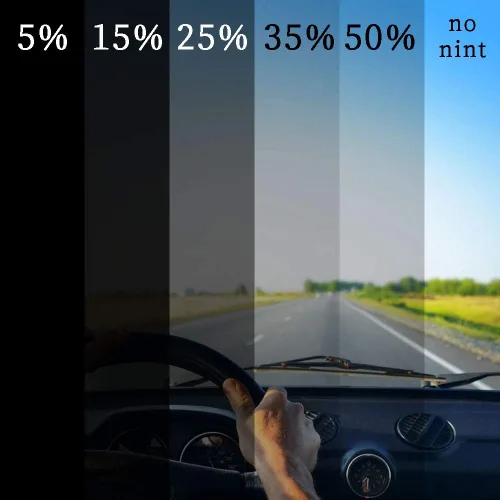 Miniatura 3 de 15% 20 pulgadas x 10 pies DIY película adhesiva profesional para ventana de tinte sin cortar rollo de película de envoltura automotriz calcomanías