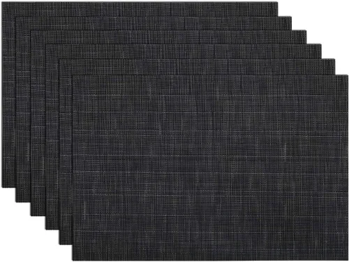 Miniatura 34 de SHACOS - Caminos de mesa de vinilo tejido, lavables, para uso en interiores o exteriores, fáciles de limpiar