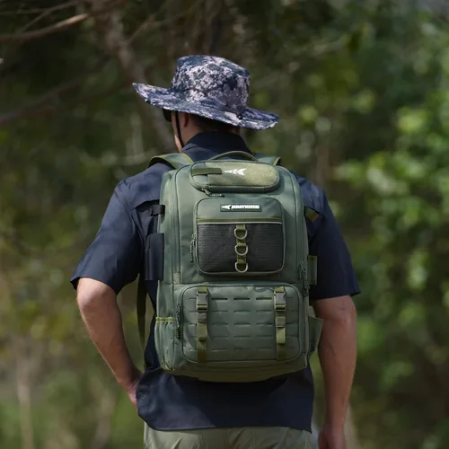 Miniatura 6 de KastKing KarryAll - Mochila para aparejos de pesca con soporte para caña, 4 cajas de aparejos, bolsa de aparejos de 40/26L, almacenamiento