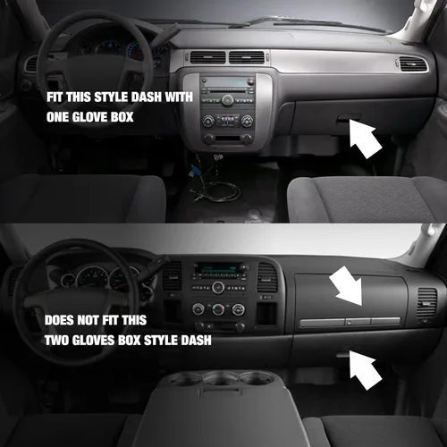 Miniatura 2 de Alfombrilla para salpicadero de nido de abeja compatible con Chevy Silverado 1999-2006 GMC Sierra 1500/2500/3500 2001-2006 Tahoe Avalanche Suburban