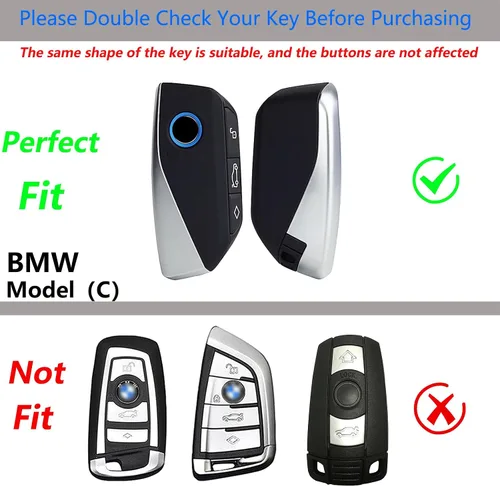 Miniatura 23 de Funda para llavero Honda con llavero, protección de aleación de zinc de fibra de carbono real compatible con 2022 2023 Accord Civic HR-V CR-V Pilot
