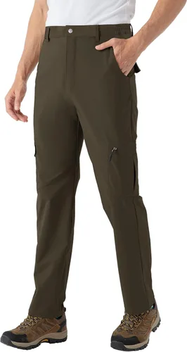 Miniatura 3 de BASUDAM Pantalones cargo de senderismo para hombre, de secado rápido, ligeros, elásticos, resistentes al agua con bolsillos