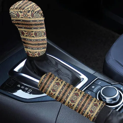 Miniatura 39 de Juego de 2 piezas set de accesorios interiores para coche, para las mujeres, hombres; cubierta de palanca de cambios/freno de mano, personalizada