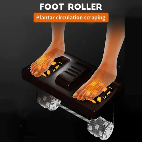 Miniatura 5 de BestMassage Silla de masaje de gravedad cero, cuerpo completo, silla eléctrica de masaje Shiatsu, reclinable con rodillos de pie, terapia de calor