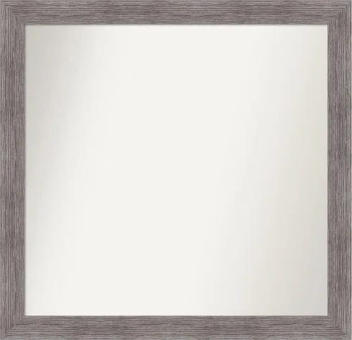 Miniatura 415 de Amanti Art Espejo de baño gris para sobre el fregadero, 31 x 48 pulgadas, espejo de tocador rectangular estrecho de color gris, marco de madera
