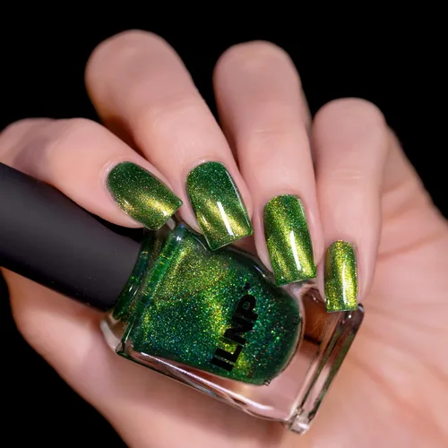 Miniatura 3 de ILNP Frankie Esmalte de uñas holográfico magnético verde monstruo