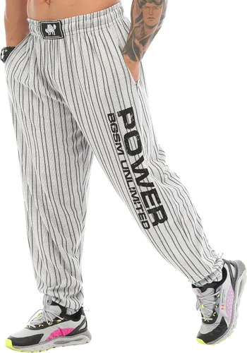 Miniatura 7 de BIG SAM SPORTSWEAR COMPANY Pantalones deportivos holgados con bolsillos para hombre, pantalones de gimnasio Oldschool