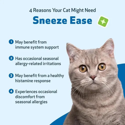 Miniatura 2 de Pet Wellbeing Estornudar para gatos - Estornudos ocasionales, alergias estacionales, molestias en la nariz y los ojos, ojos y ortigas, suplemento