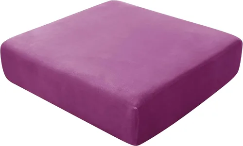 Miniatura 20 de CONRUSER Funda de cojín elástica de terciopelo suave, funda de cojín de felpa de terciopelo suave, funda de sofá, protector de muebles con parte