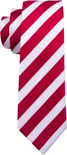 Miniatura 12 de Barry.Wang Juego de corbatas para hombre, corbata de seda a rayas, tejido a cuadros, gemelos formales, negocios, boda