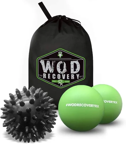Wod Recovery Rx Juego de bolas de masaje para liberación de puntos de gatillo miofascial y masaje de tejido profundo, presión suave, alivio