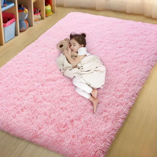 Miniatura 99 de qulint Alfombras de área de 5 x 7 pies para sala de estar, alfombra suave y esponjosa para dormitorio, alfombra de habitación de niños grandes, Gris