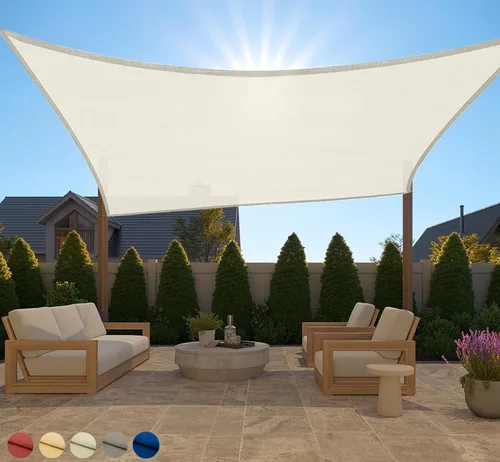 Miniatura 32 de GORILLA GRIP Toldo rectangular resistente con protección UV, resistente a la decoloración, desgarros y al óxido, bordes curvos que bloquean la luz