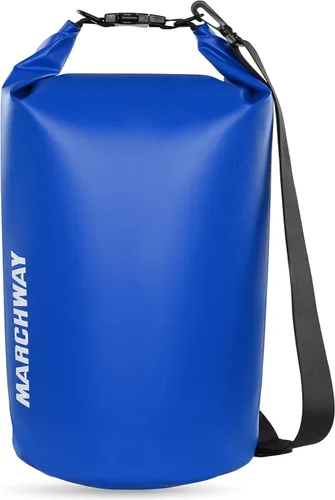 MARCHWAY - Bolso seco flotante e impermeable 1.32/2.64/5.28/7.93/10.57 galones, parte superior enrollable, mantiene secos equipos de kayak rafting