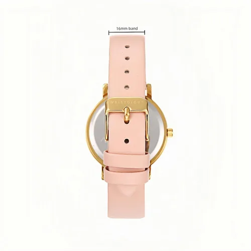 Miniatura 3 de WRISTOLOGY Correa de cuero de 29 estilos para reloj con números pequeños, correa de cuero genuino intercambiable, fácil de leer, reloj analógico