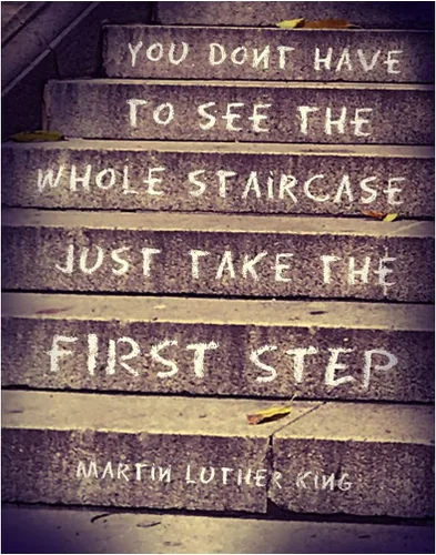 Martin Luther King, MLK, Arte de Pared con Cita Motivacional - Póster Inspiracional, Imagen - Excelente Decoración para el Hogar u Oficina o Regalo