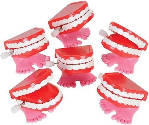 Miniatura 2 de The Dreidel Company Juguetes de dientes que muerden y parlotean los dientes para niños, recuerdos de fiesta de cumpleaños, regalos novedosos