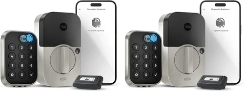 Miniatura 12 de Yale Assure Lock 2 Touch Cerrojo, Cerradura de puerta inteligente sin llave de ante negro con teclado de pantalla táctil conectado Z-Wave (ZW3)
