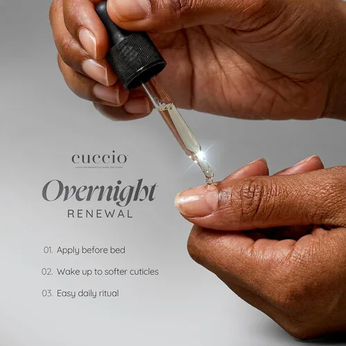 Miniatura 4 de Cuccio Naturale Aceite revitalizante para cutículas de melocotón y vainilla, tratamiento hidratante para cutículas secas y dañadas y uñas finas, sin