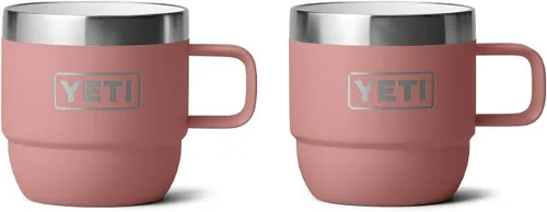 Miniatura 14 de YETI Rambler - Taza apilable de 6 oz, de acero inoxidable, aislada al vacío para espresso/café, paquete de 2 Azul marino