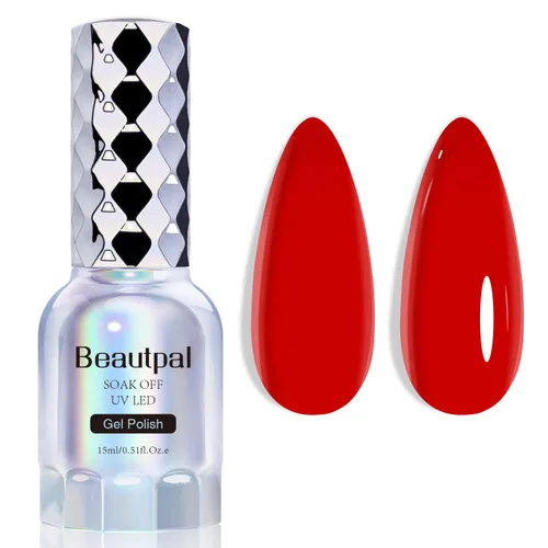 Miniatura 10 de BEAUTPAL - Esmalte de uñas de gel blanco lechoso de 0.5 onzas líquidas, esmalte de gel semipermanente UV LED, arte de uñas, salón de manicura