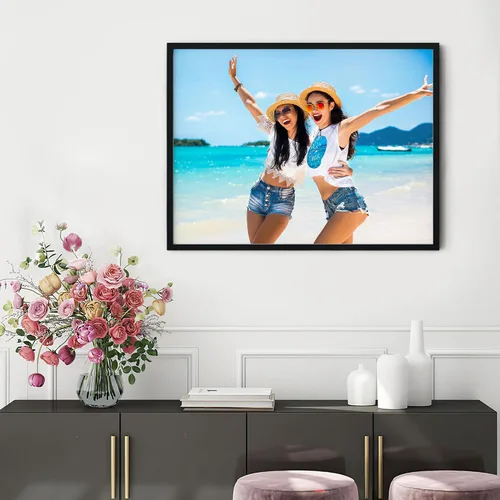 Miniatura 5 de Chexin Impresiones en lienzo personalizadas con tus fotos, imágenes personalizadas personalizadas para familia, boda, festival, mascota, póster, 8 x
